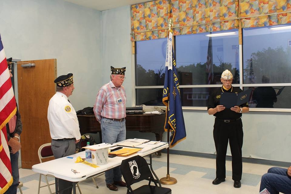 Installation of officers 2107 The American Legion Centennial Celebration